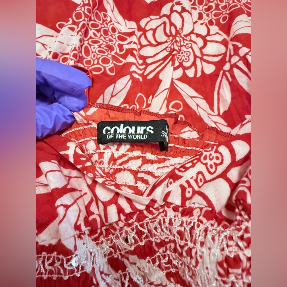 Red Floral Spaghetti Strap Camisole - Picture 10 of 12